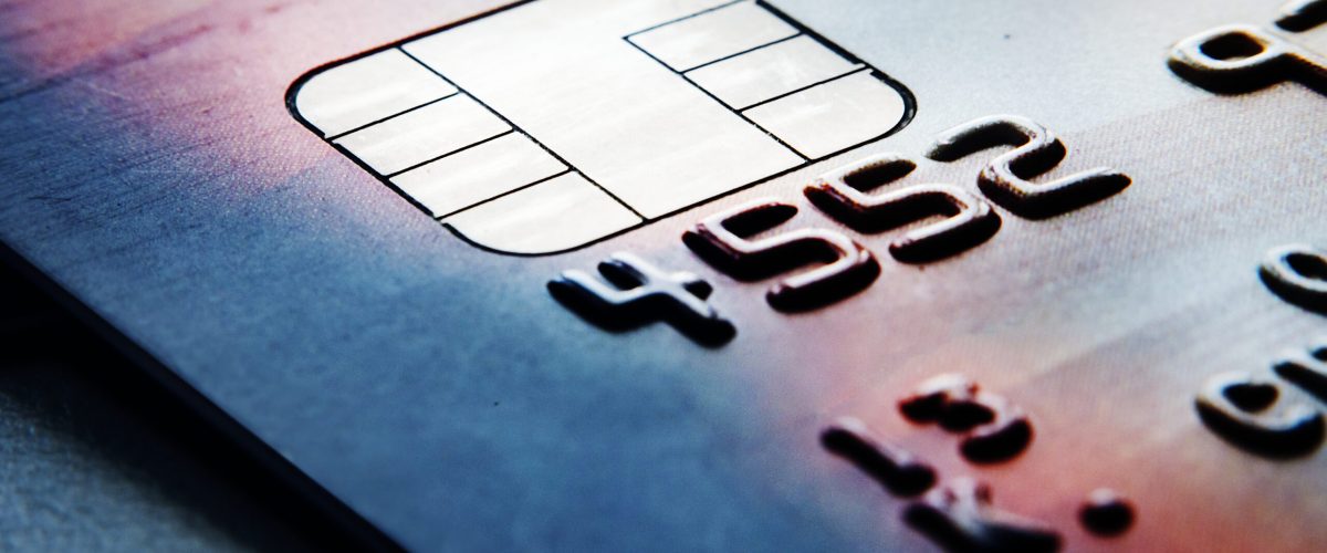 Closeup of credit cards